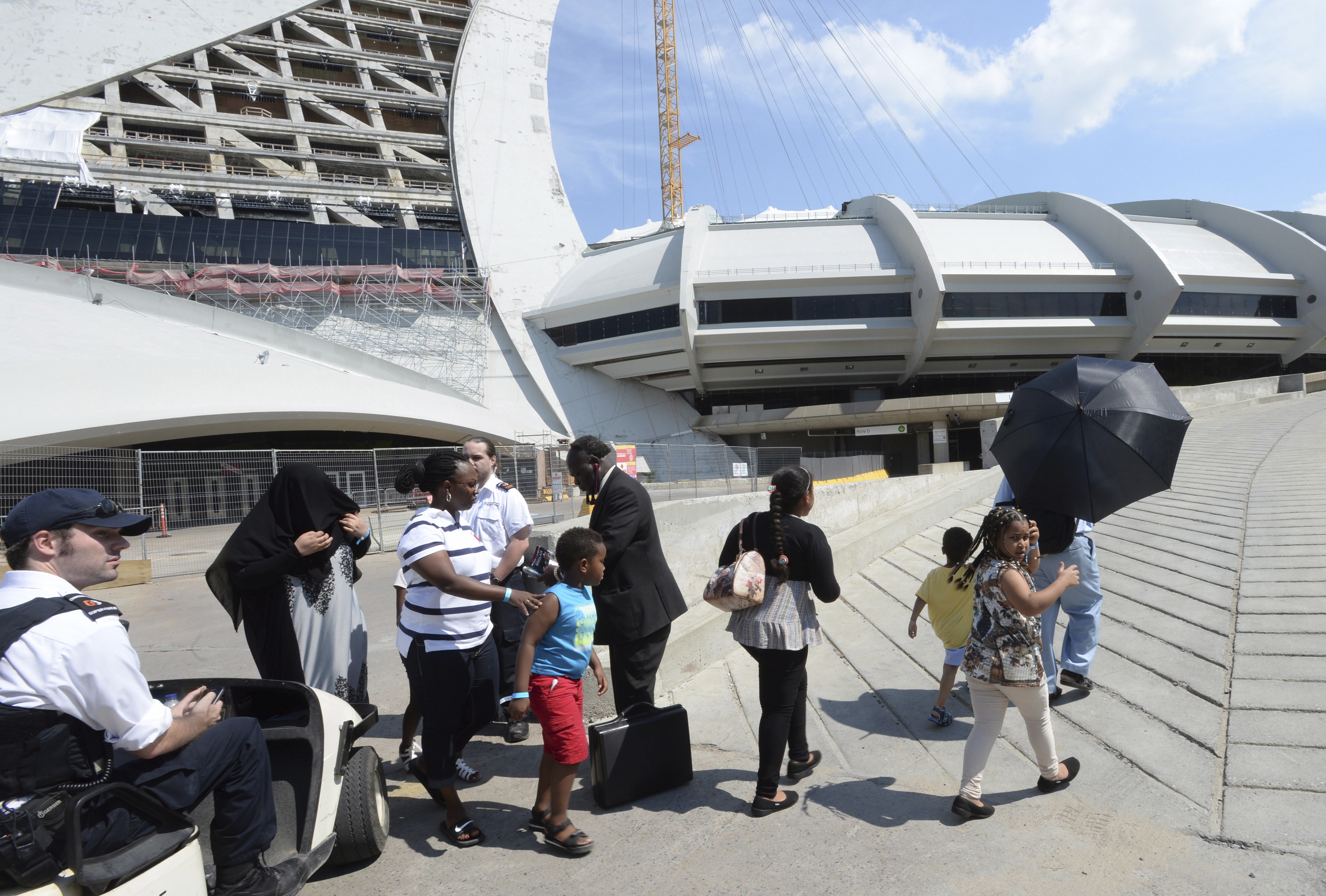 Canada asylum seekers housed at Montreal's Olympic Stadium