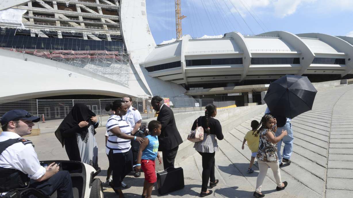 Canada asylum seekers housed at Montreal's Olympic Stadium