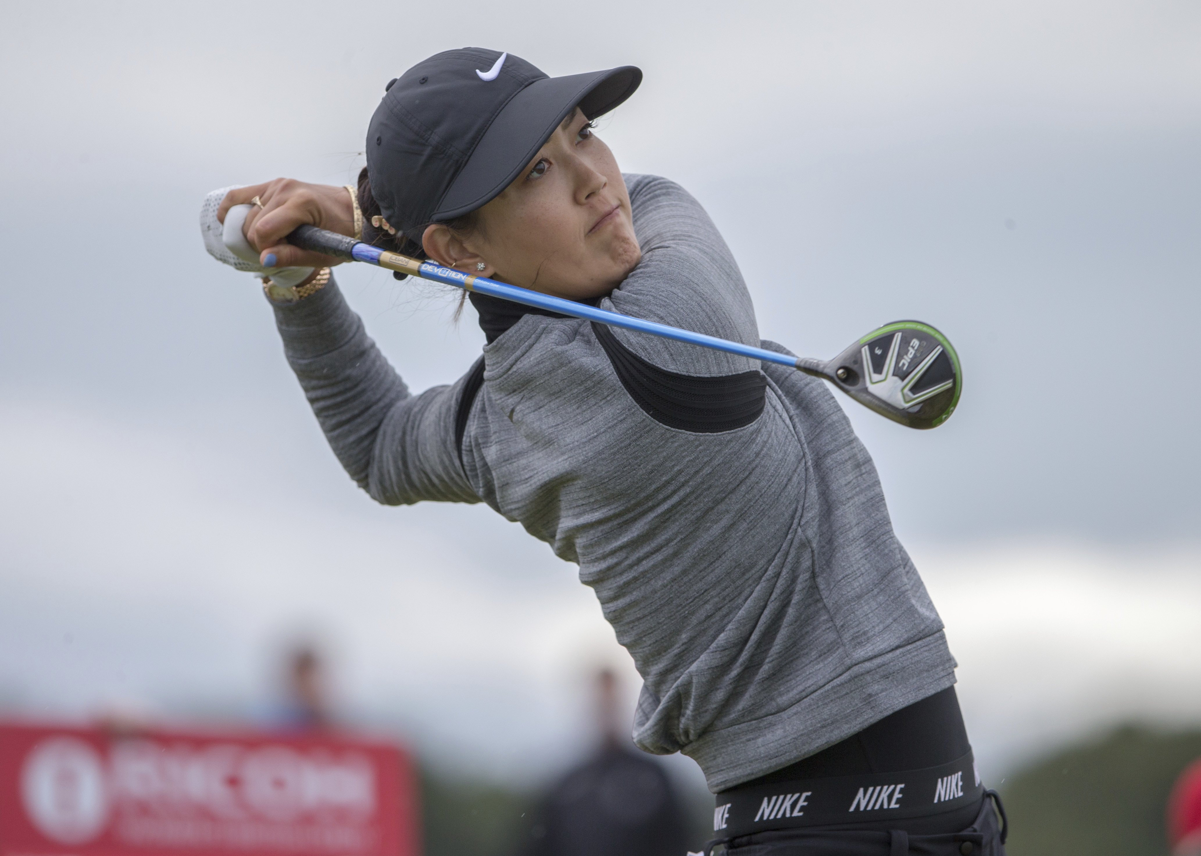 Wie takes in the views and the lead at Women's British Open