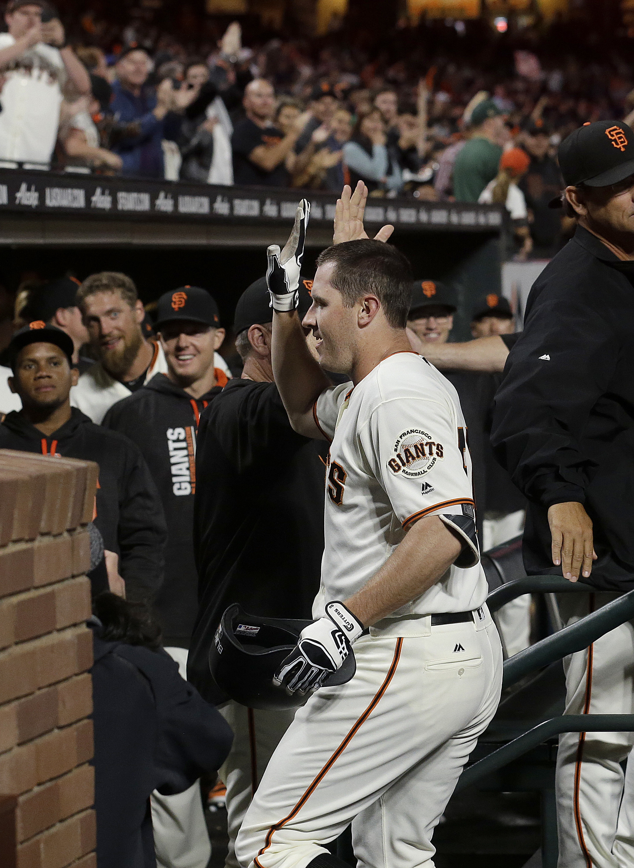 Blach pitches, powers Giants to 11-2 win over A's