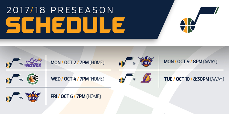 Jazz announce shorter preseason schedule with international flavor