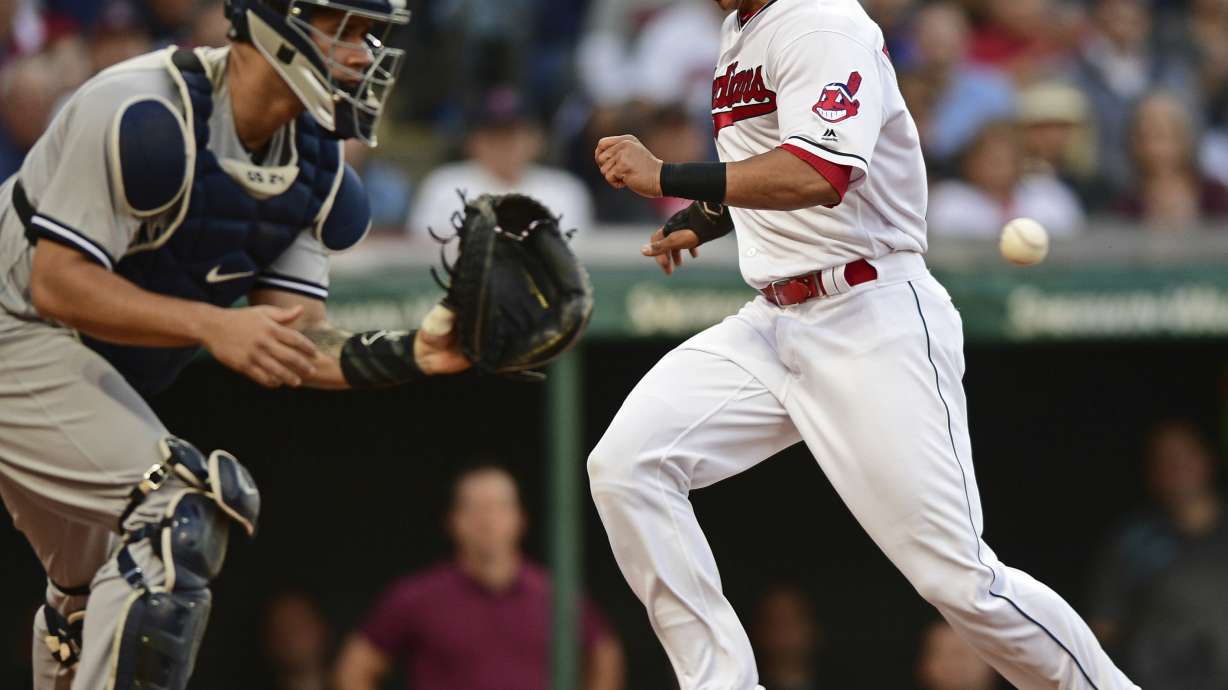 Bauer leads Indians to 7-2 win, Yankees' 4th straight loss