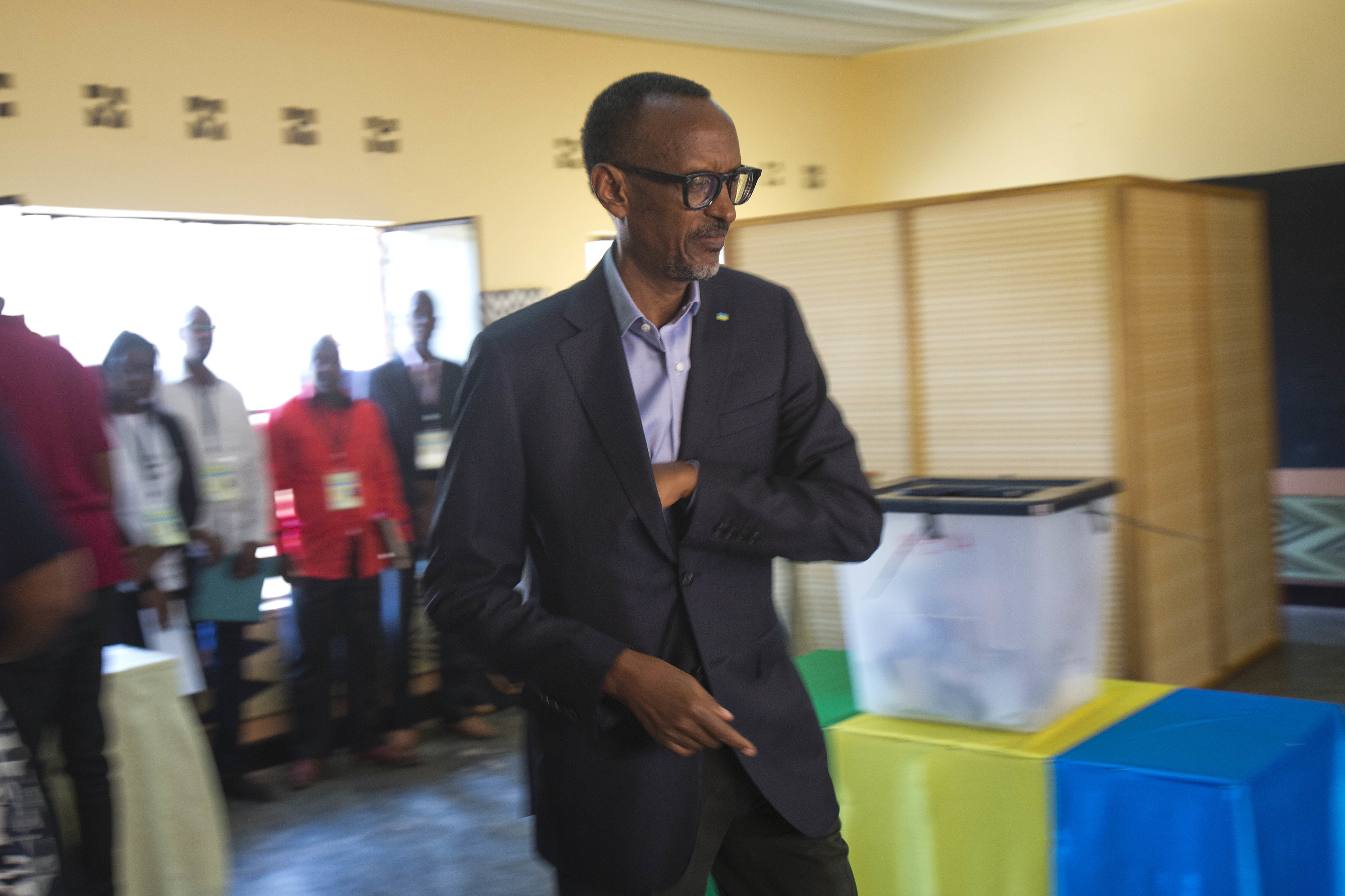 The Latest: US 'disturbed by irregularities' in Rwanda vote