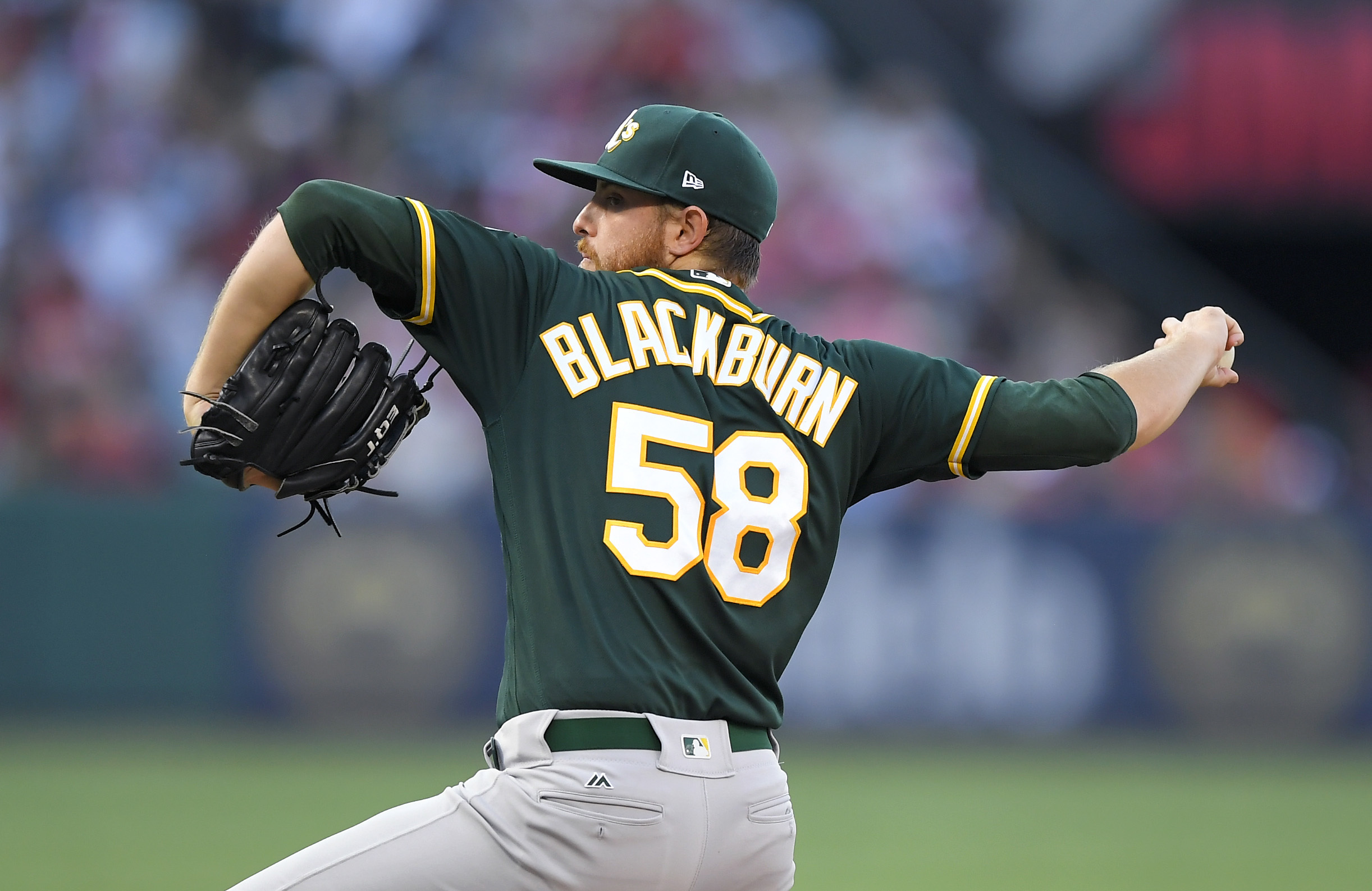 Rookie Blackburn cools off Angels in A's 5-0 win