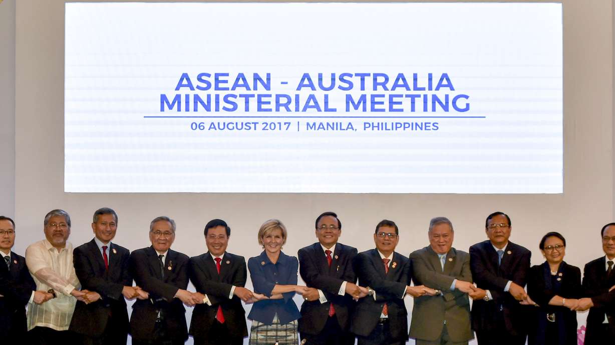 The Latest: ASEAN hits China's reclamations, militarization