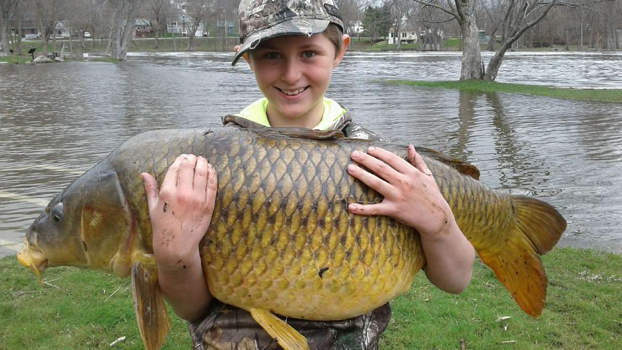 Photo: Vermont boy reels in a record-setting carp