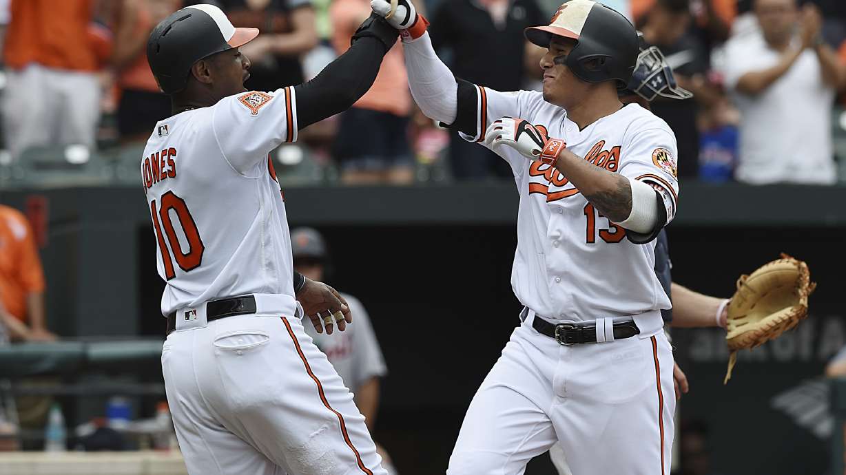 Orioles hit 5 HRs off Sanchez, rout Tigers 12-3
