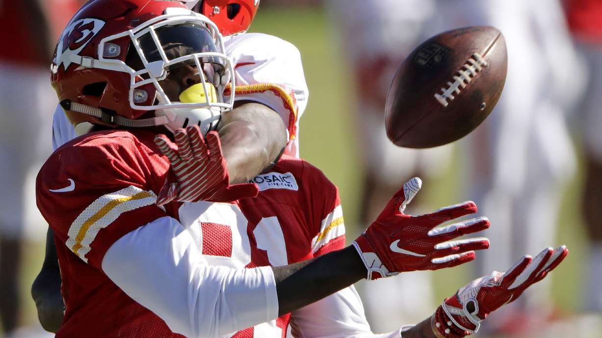 Chiefs wide receivers focus of attention in training camp