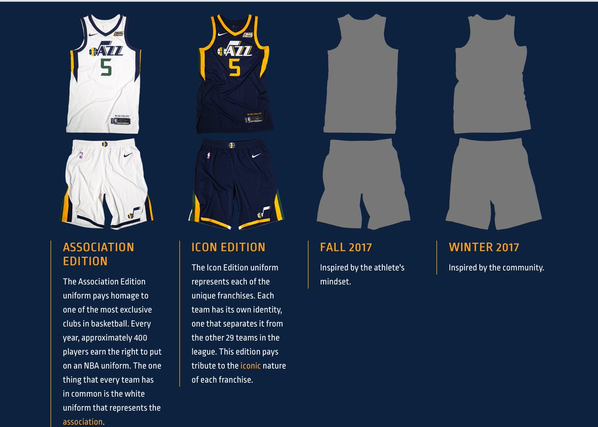 Jazz unveil two 2017-18 Nike jerseys that should look quite familiar