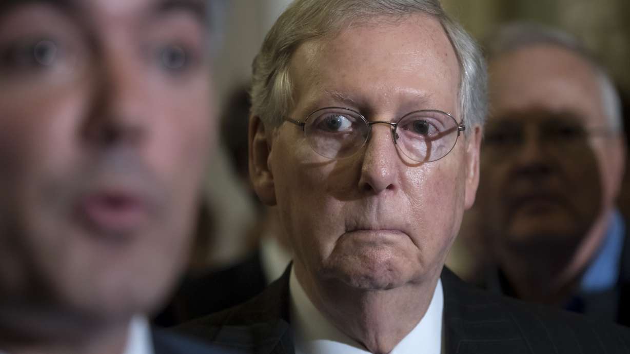 Trump hits McConnell for Senate crash of Obama health repeal