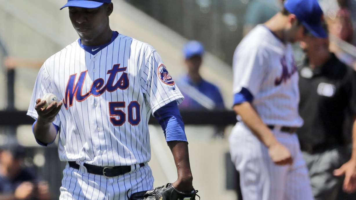 Perez leads Rangers over Mets 5-1 for 2-game split