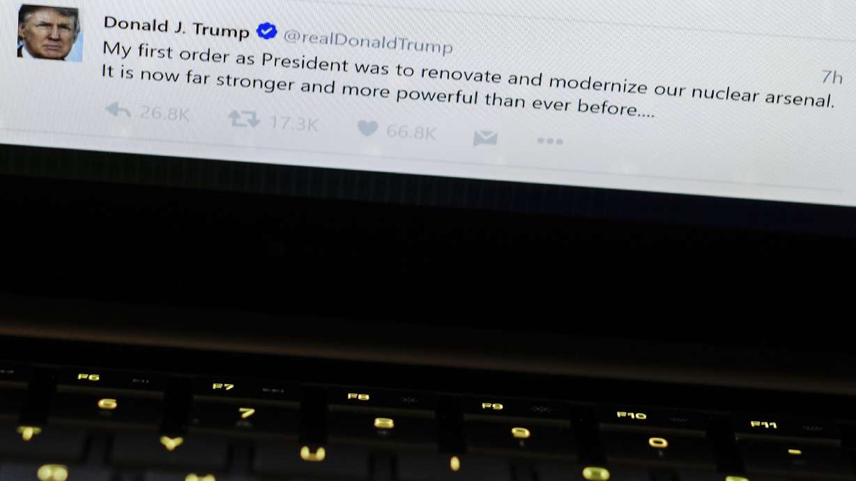 AP FACT CHECK: Trump's unjustified boast about US nuke power