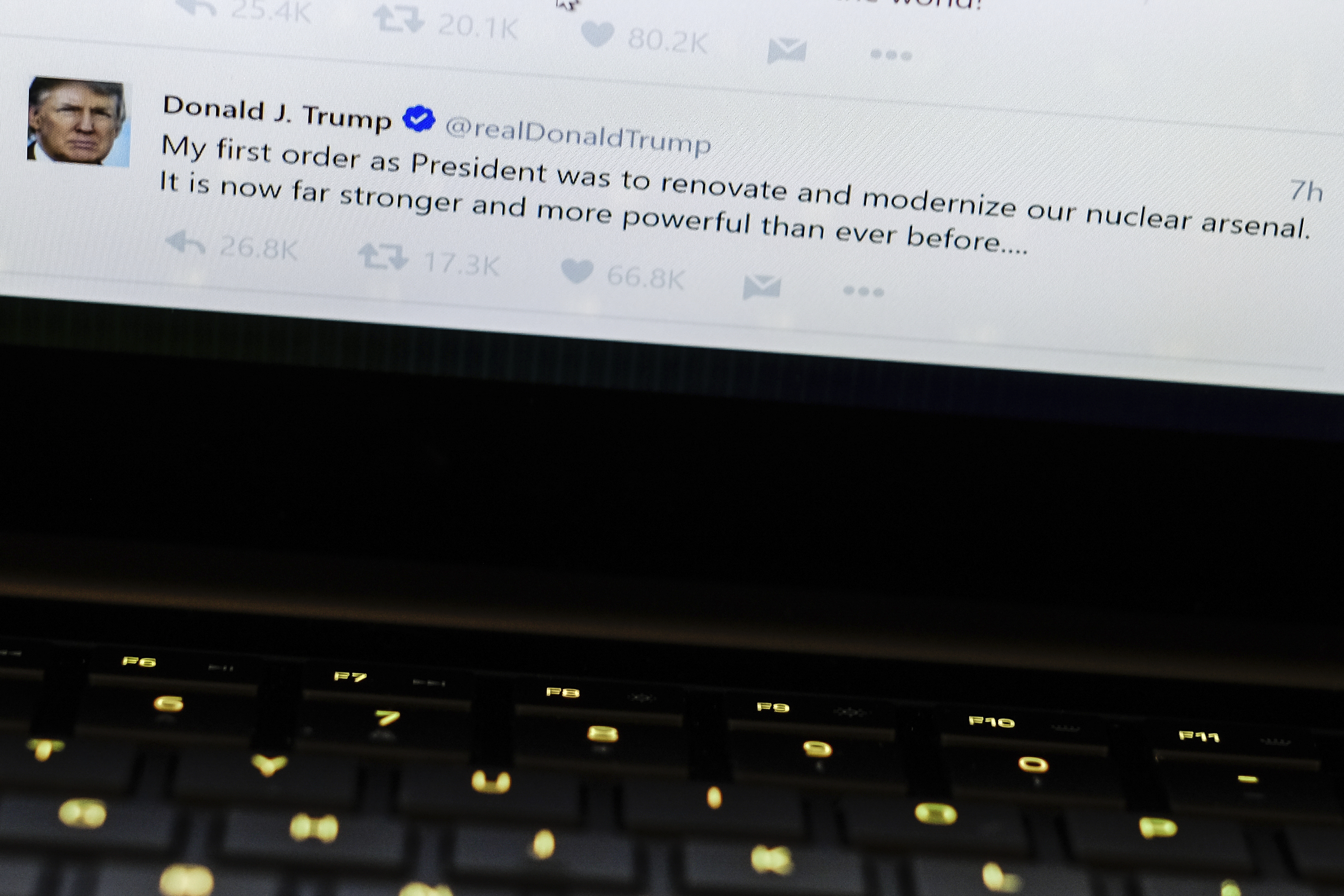 AP FACT CHECK: Trump's unjustified boast about US nuke power