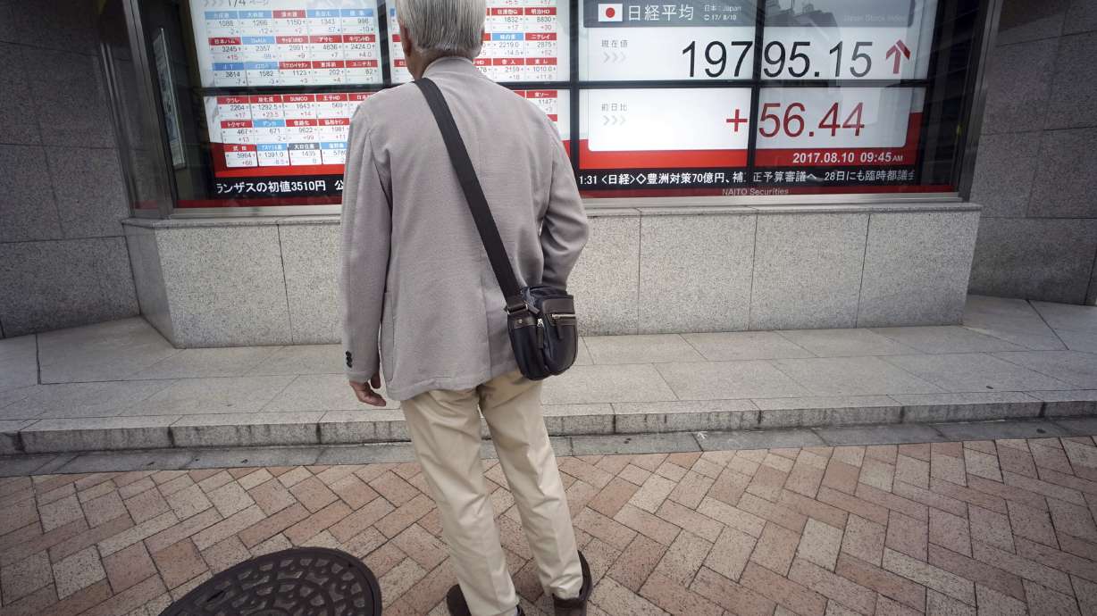 Global stocks fall on rising unease over North Korea