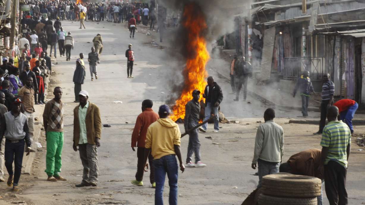 The Latest: US urges Kenya's candidates not to use violence