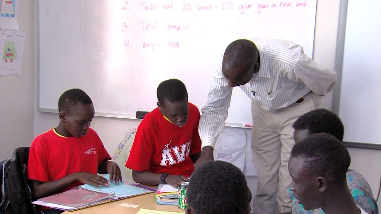 Tino Nyawelo's REFUGES — or Refugees Exploring the Foundations of Undergraduate Education in Science — program is helping a new generation find academic success. (KSL TV)