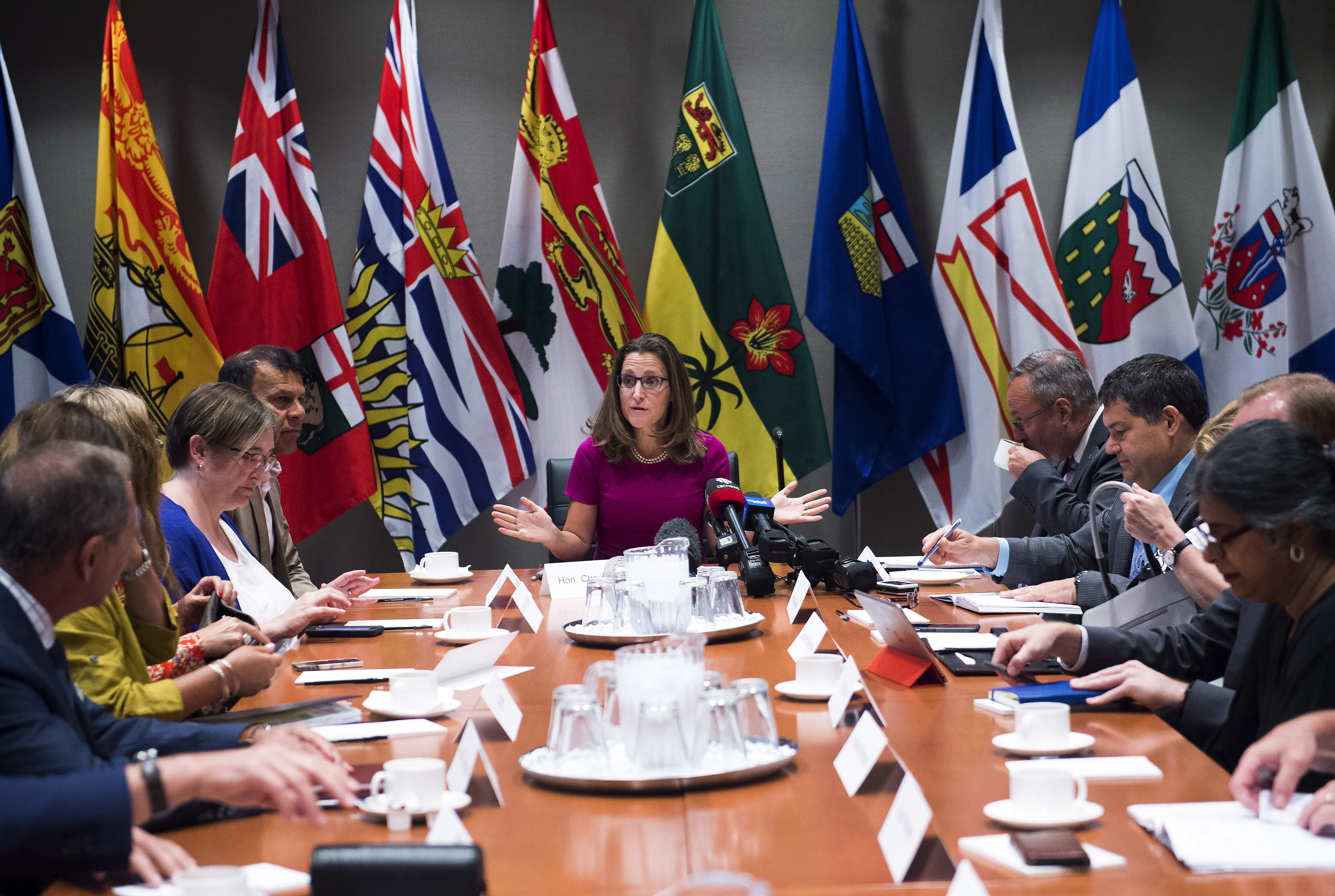 Rhetoric over: 3-nation efforts to revise NAFTA begin