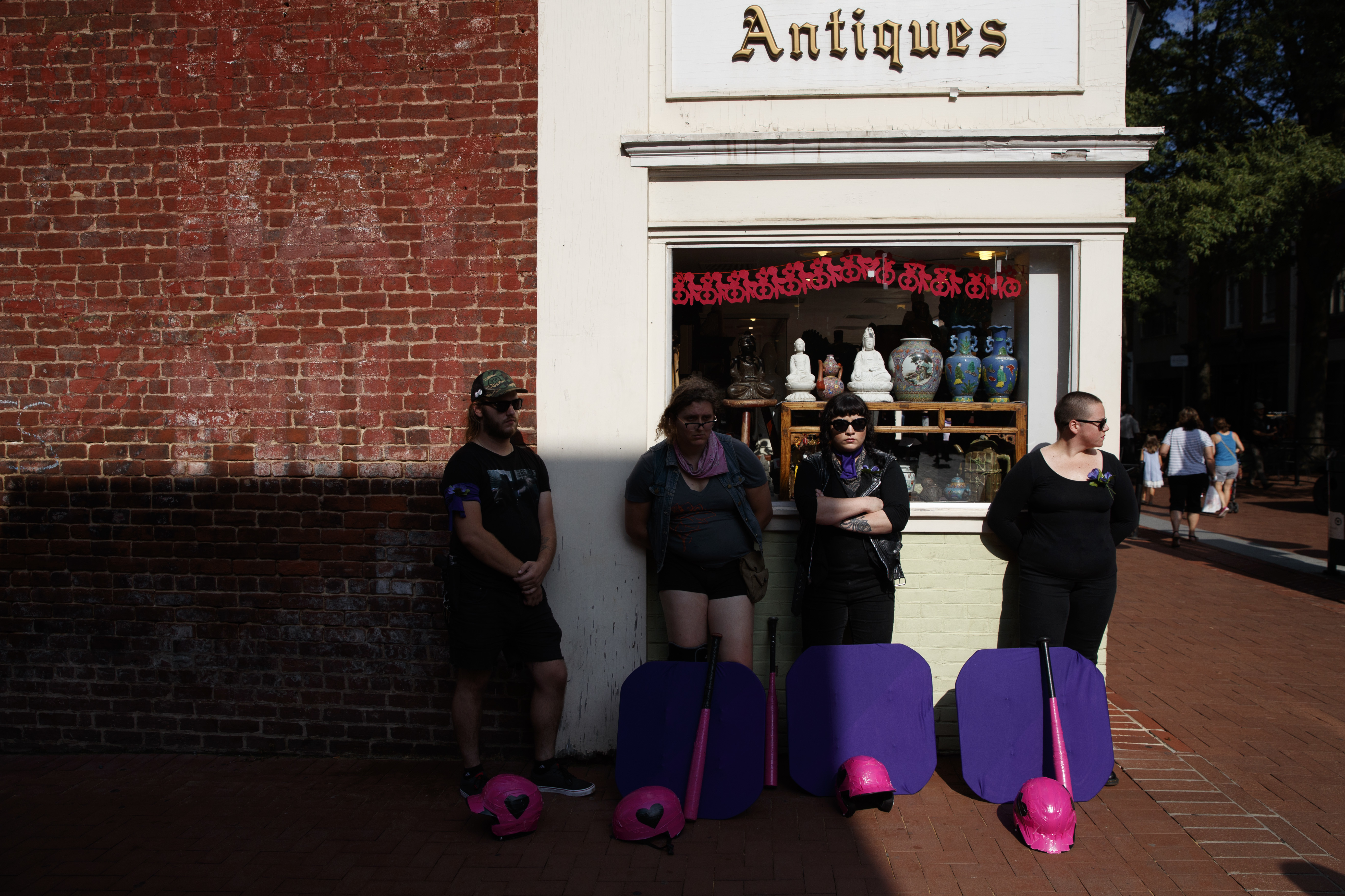 The Latest: Sculpture put in removed statue's spot toppled