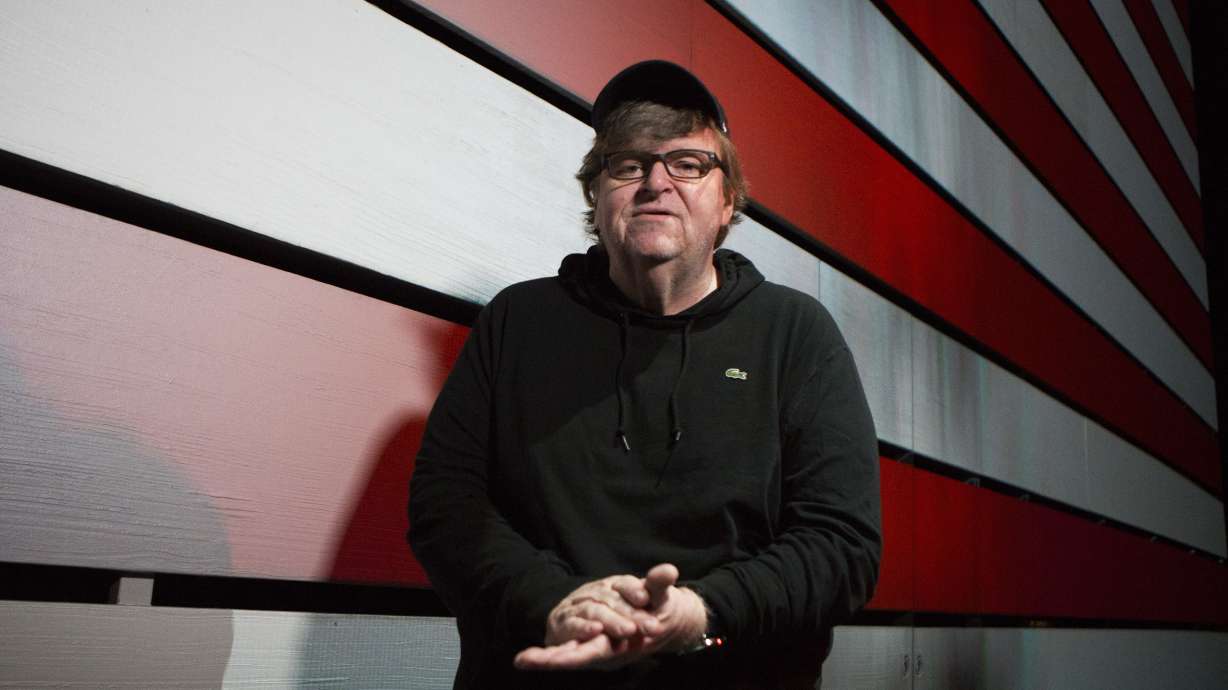 Filmmaker Michael Moore thinks humor can win the day