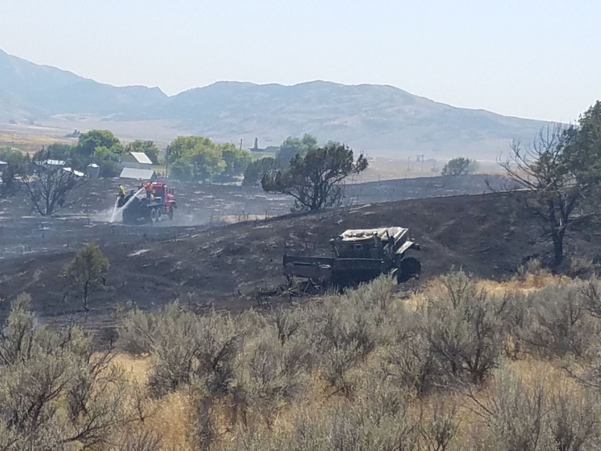 Idaho firefighters injured when truck hits gas can, burns
