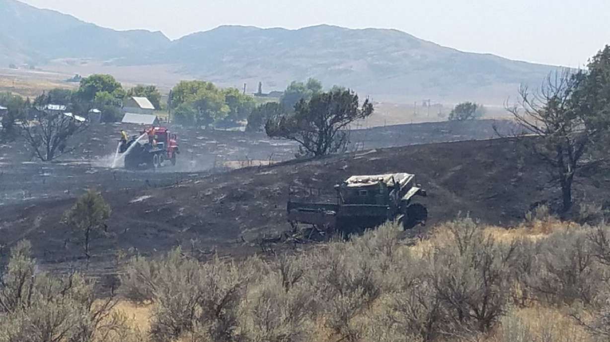 Idaho firefighters injured when truck hits gas can, burns