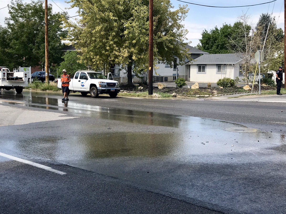 Water main break causes traffic backup at 3300 South in Millcreek