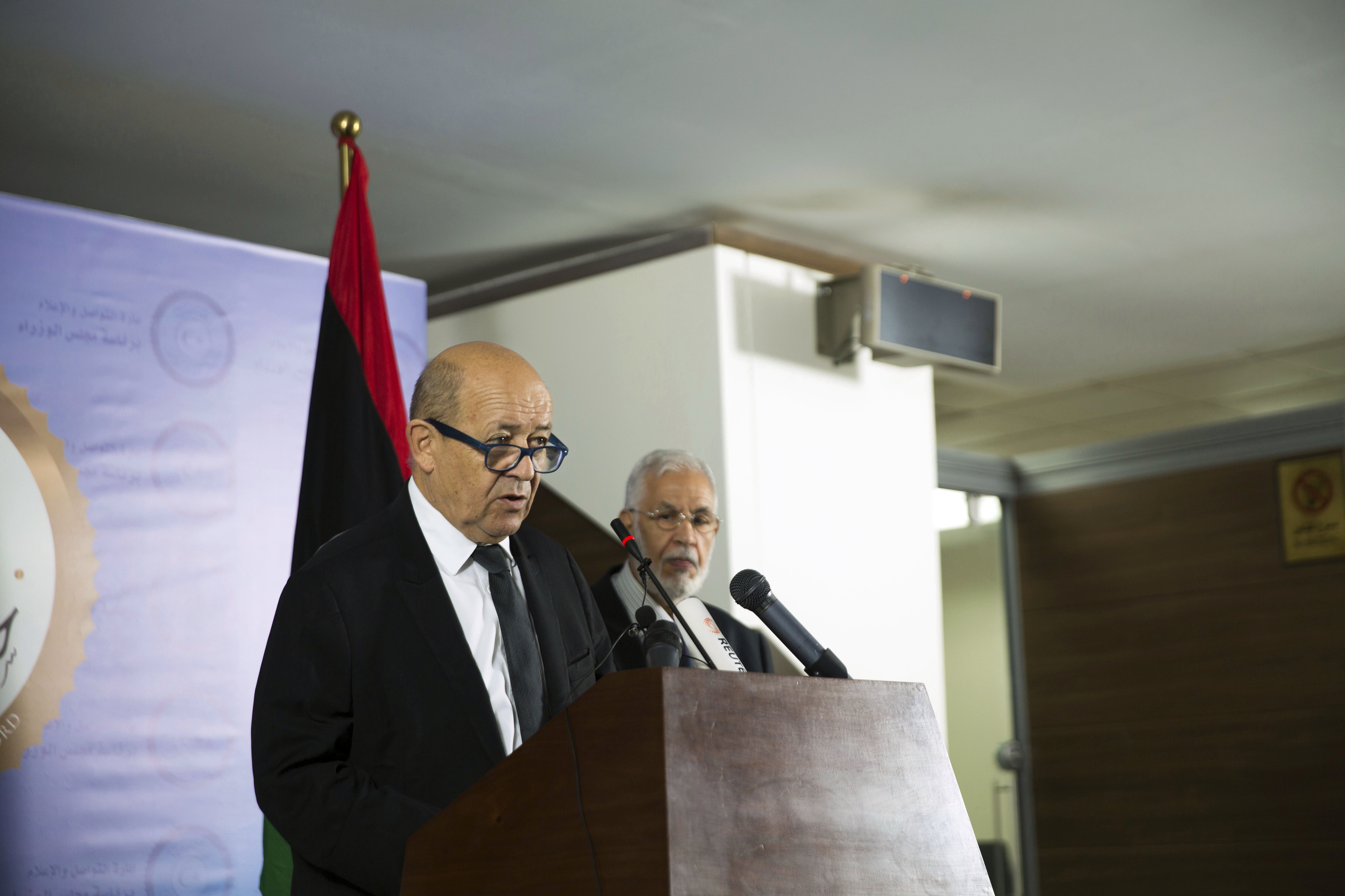 France FM visits Libya to boost reconciliation deal