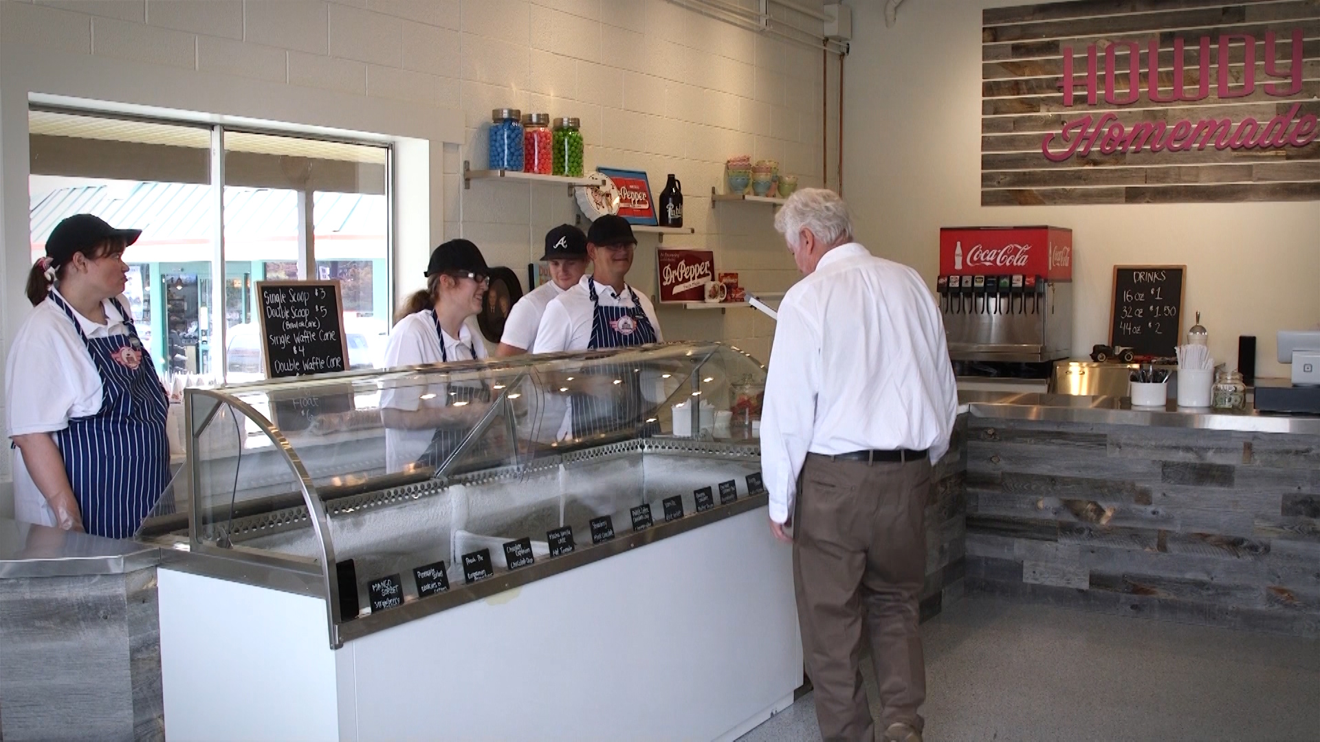 Howdy Homemade Ice Cream opens in Salt Lake City employing mostly people with special needs. (Photo: KSL TV)