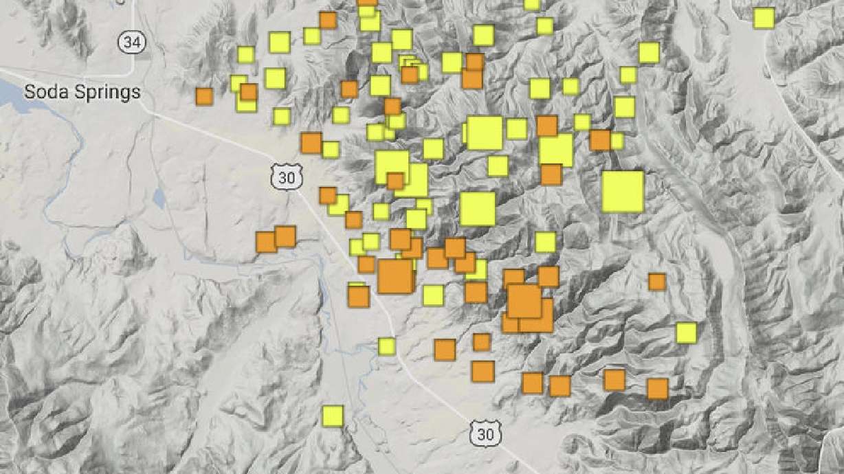141 earthquakes shake Idaho since Saturday