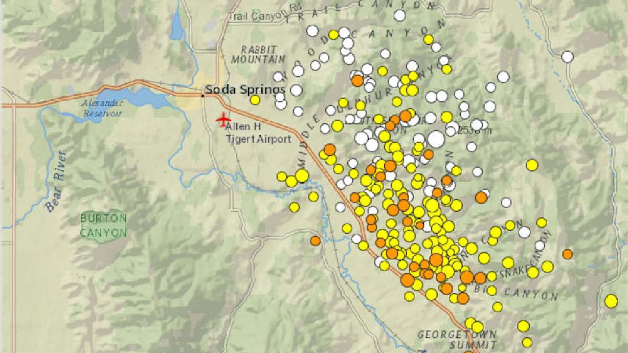 260 earthquakes strike Southeast Idaho since Sept. 2; swarm likely to continue