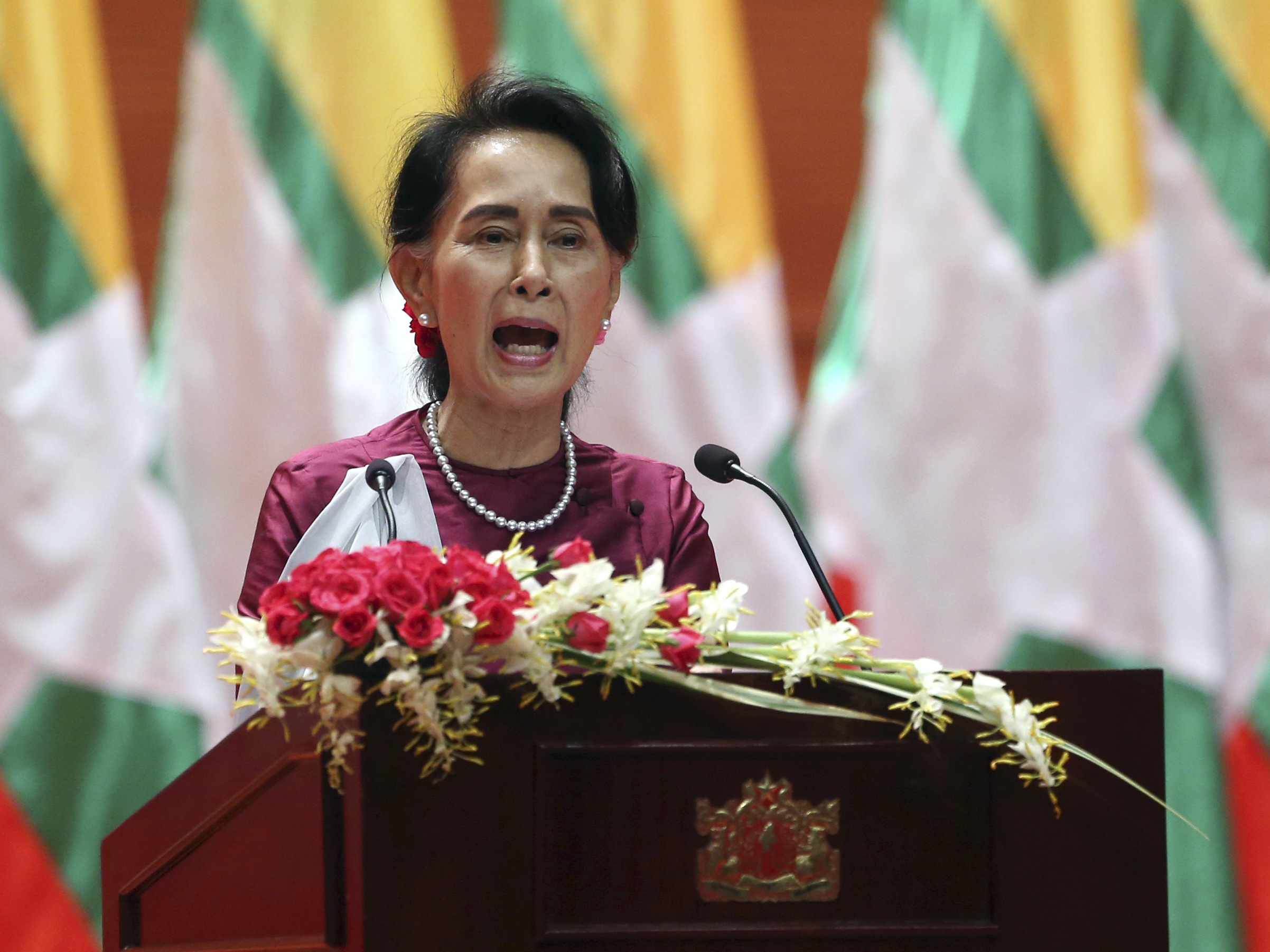 Reactions to Myanmar leader Aung San Suu Kyi's speech