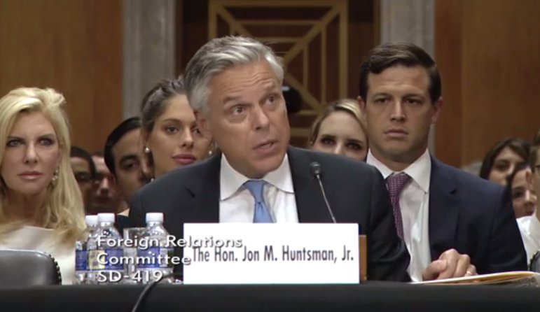 Jon Huntsman Jr. says Russians need to stop 'playing games' with accused U.S. spy