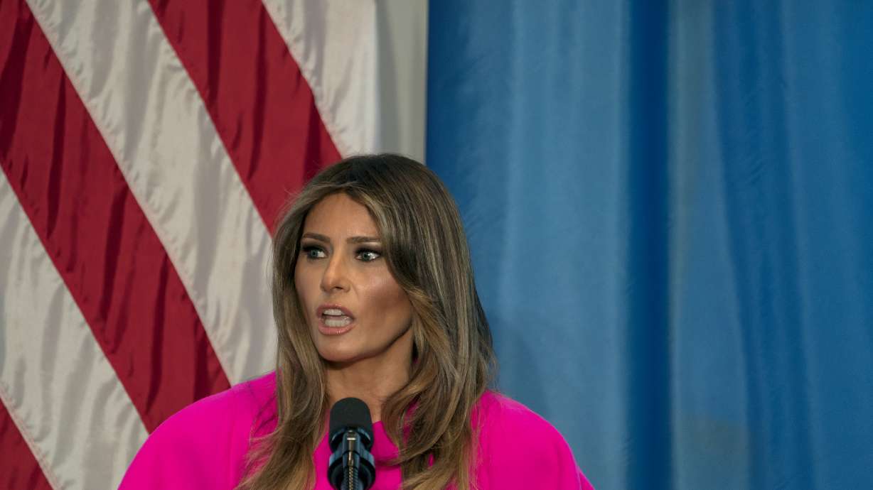 First lady does some gardening in White House kitchen garden