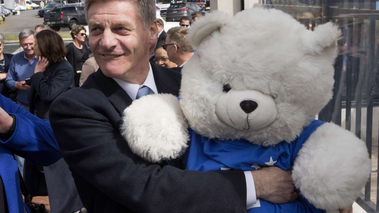 The Latest: New Zealand leader addresses supporters