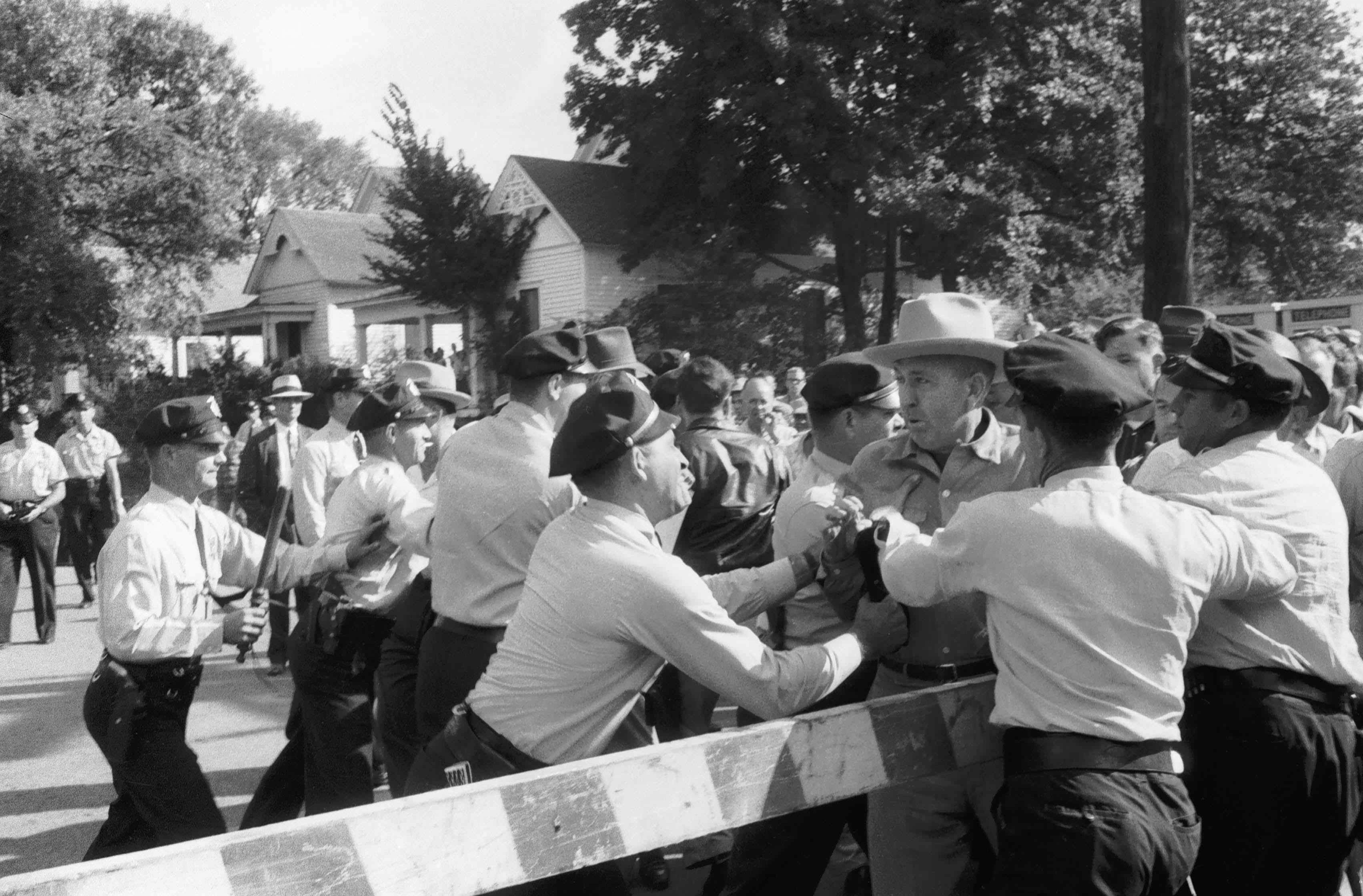 AP Was There: Mob protests Little Rock Central desegregation