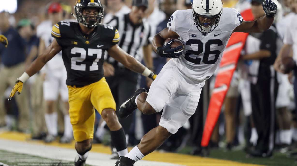 No. 4 Penn State beats Iowa 21-19 with TD on final play
