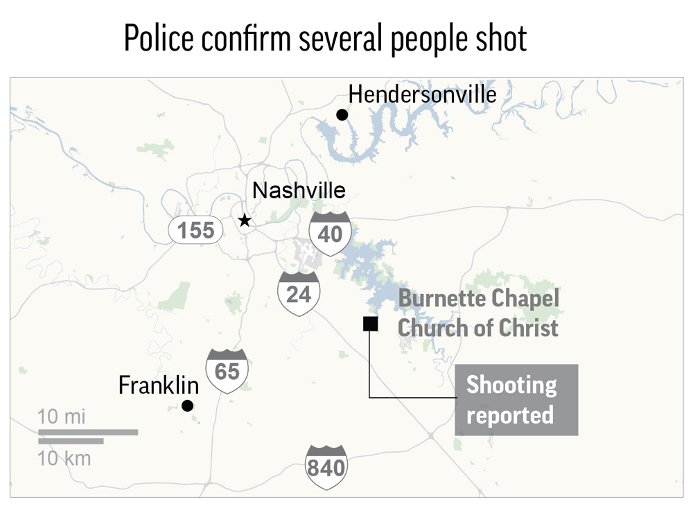 The Latest: Church shooting suspect charged with murder