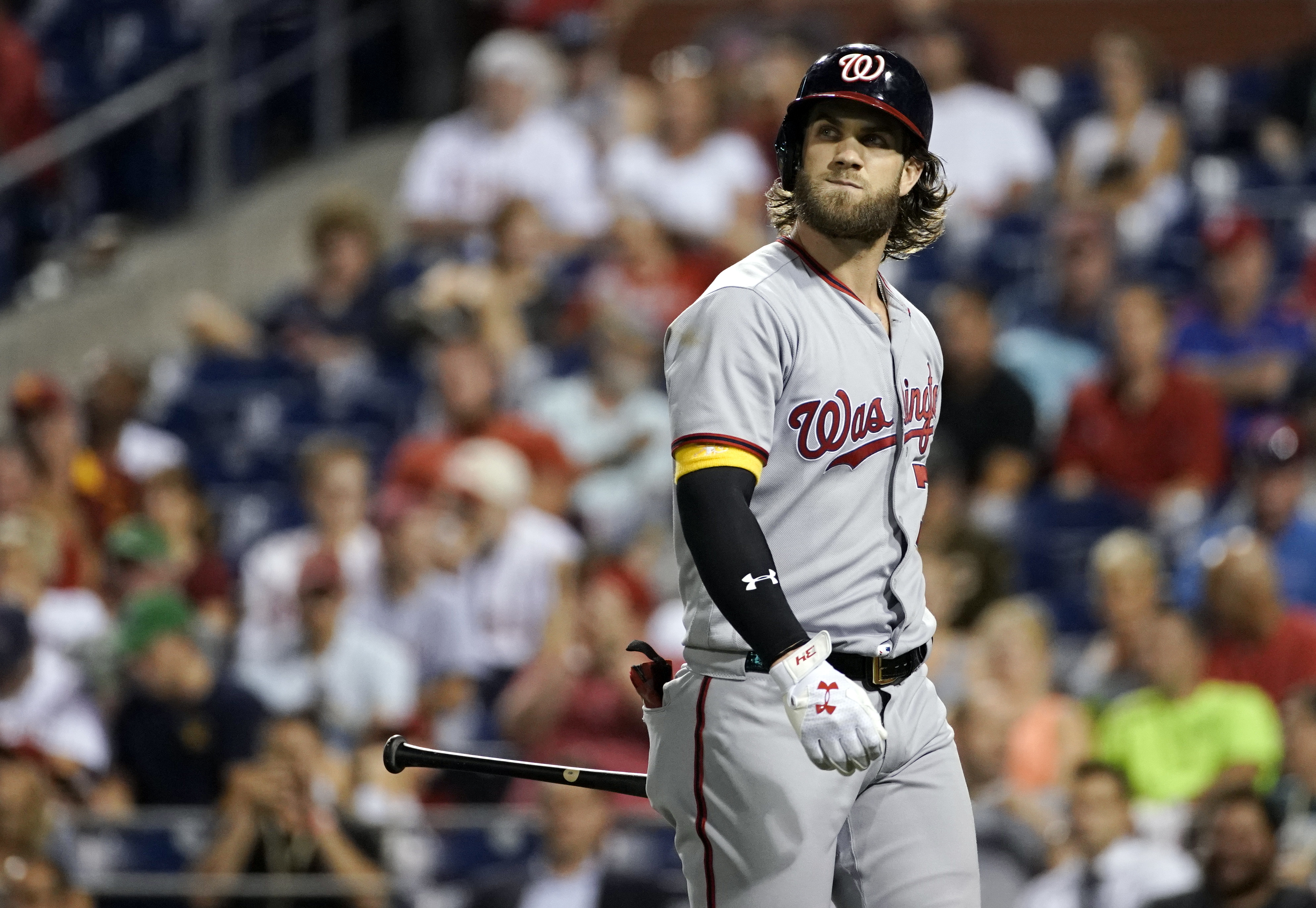'Don't be alarmed': Bryce Harper out of Nationals' lineup