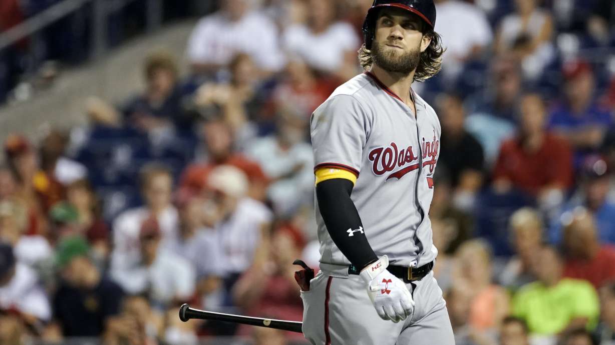 'Don't be alarmed': Bryce Harper out of Nationals' lineup