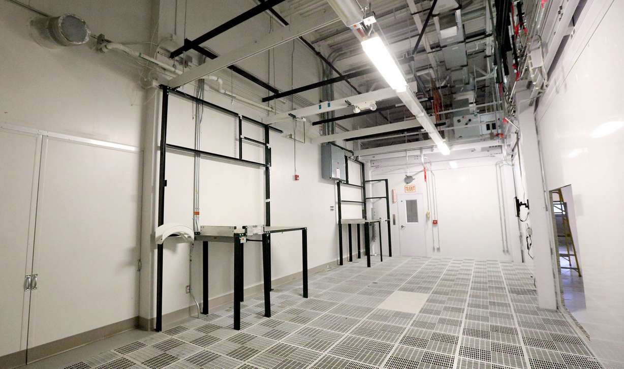A phase one clean room in PolarityTE's future headquarters in West Jordan is seen on Thursday, Sept. 28, 2017. The company announced it will take over the Fairchild Semiconductor property. (Photo: Kristin Murphy, KSL)
