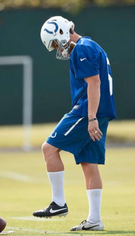 Former SUU punter Brock Miller during a Colts practice in this undated photo. Miller has signed or tried out for a dozen NFL teams trying to land a spot in the NFL. (Photo: Photo Courtesy Brock Miller)