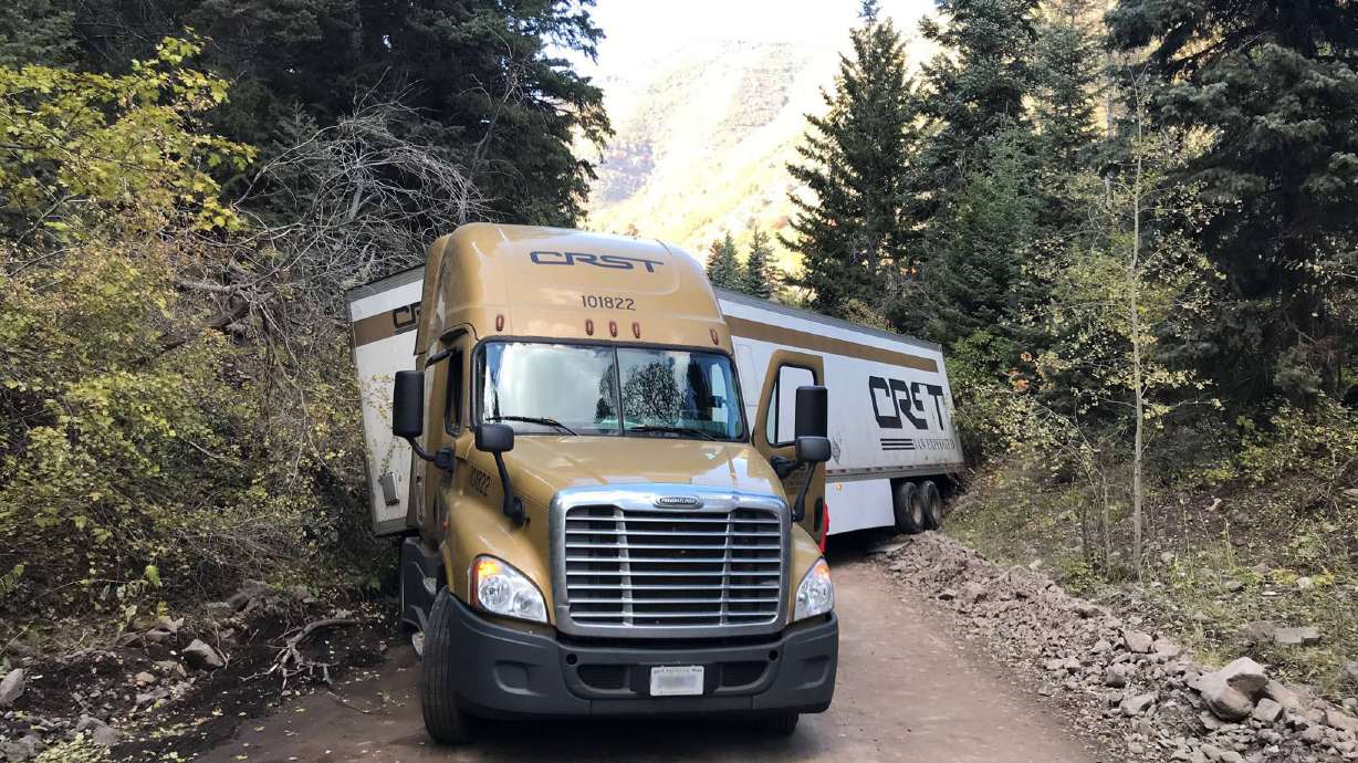 Butterfield Canyon Road reopens after semi crash