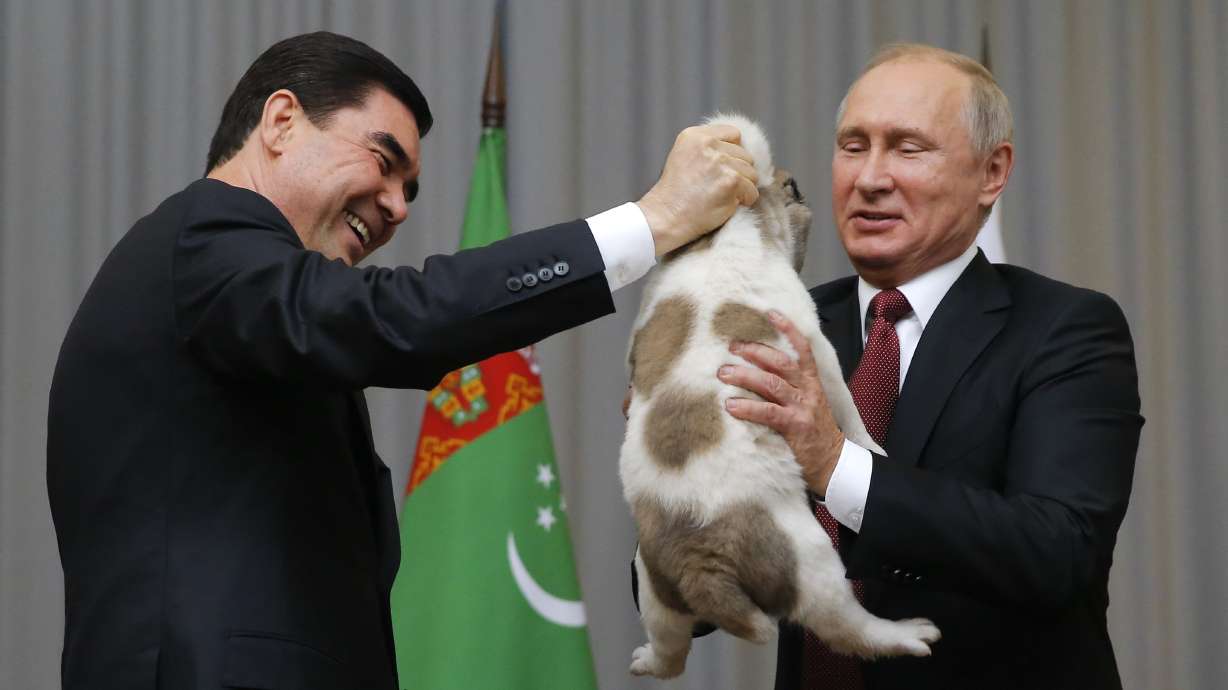 Russia's dog-loving leader gets another puppy as gift