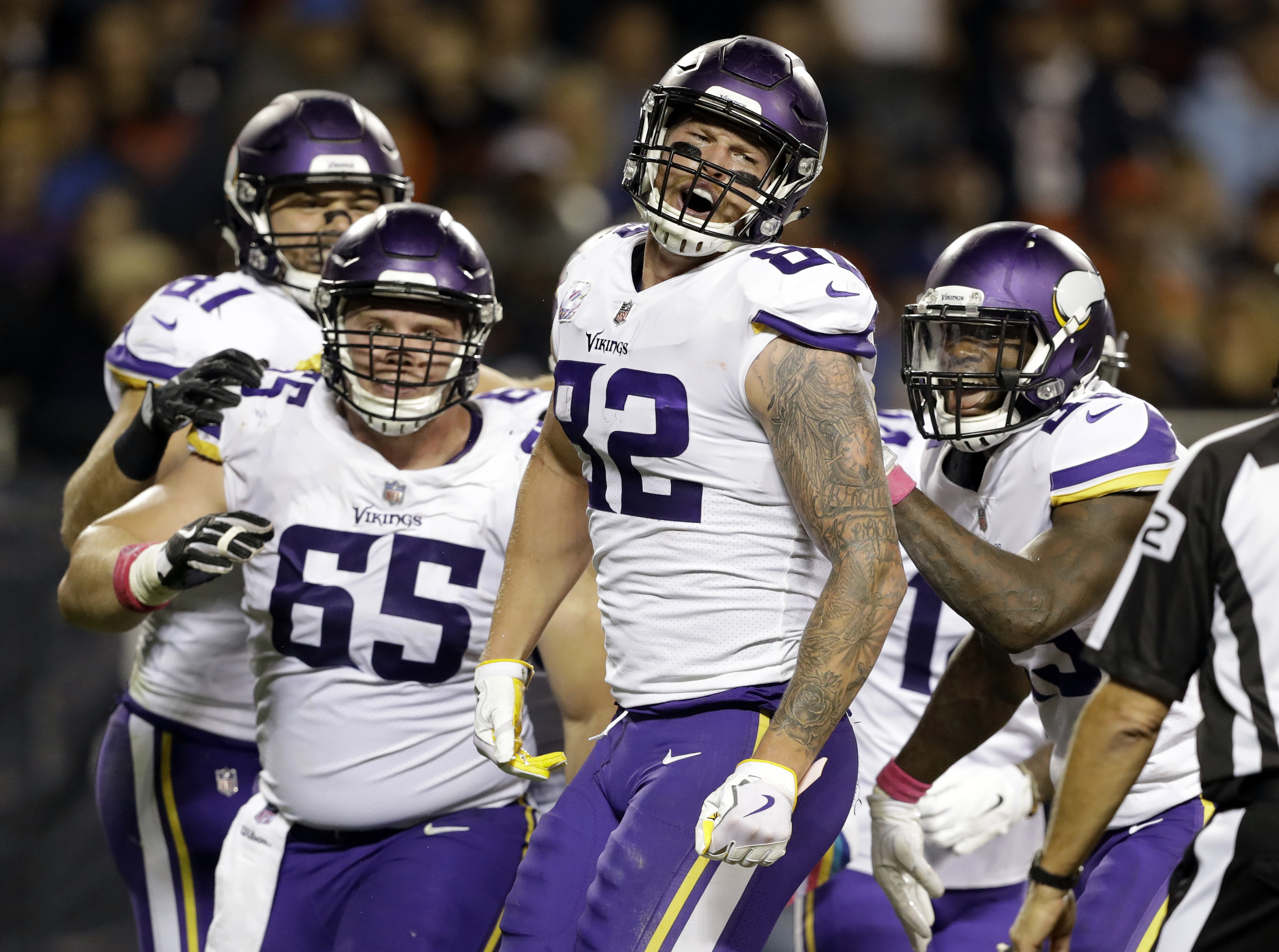 Rudolph, Vikings have childlike fun with Duck, Duck, Goose