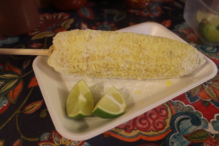 A traditional Mexican elote is corn on the cob slathered in mayonnaise and melted butter, then covered in parmesan cheese, sprinkled with a bit of lime juice and topped with chili powder for the spicy food lovers out there. However, for those who prefer a non-spicy, savory snack, the chili powder is optional. (Photo: Yvette Cruz, KSL.com)