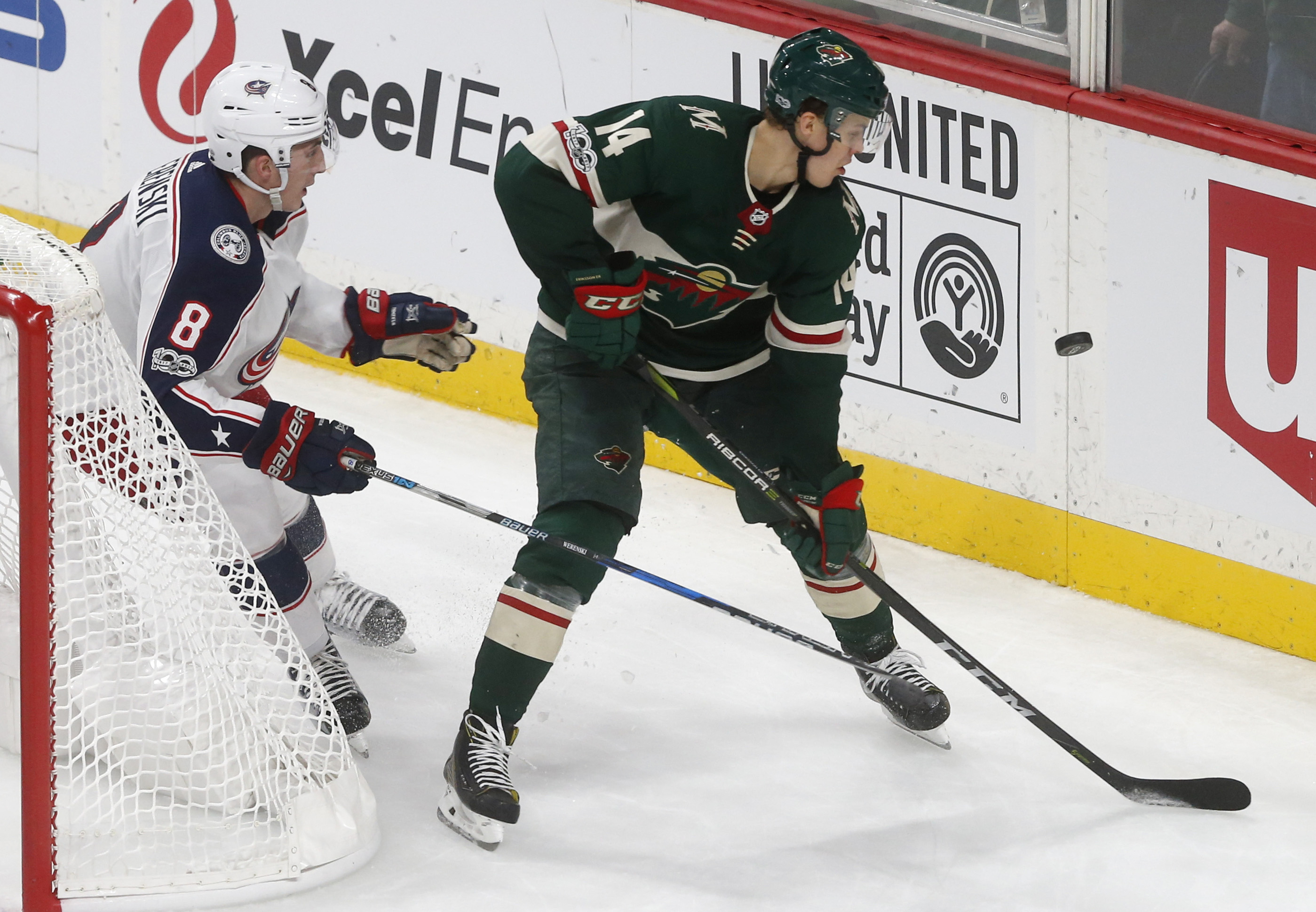 Wennberg scores in OT; Columbus beats Minnesota 5-4
