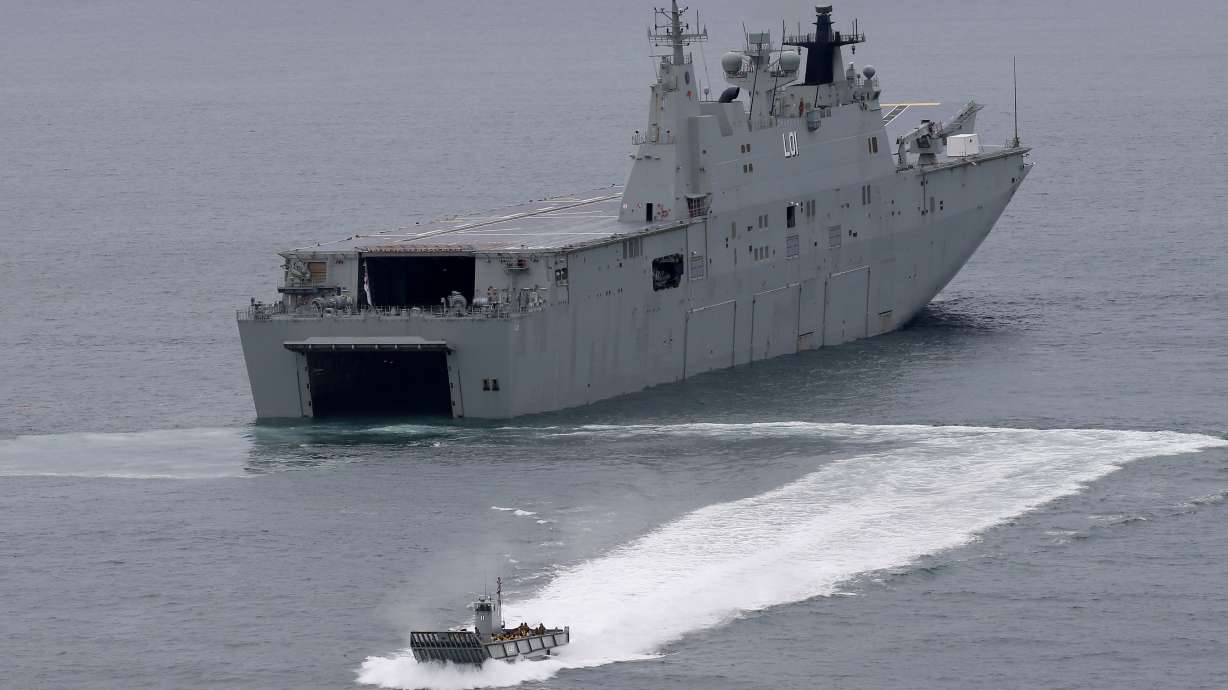 Philippine, Australian forces stage sea drill as ties deepen