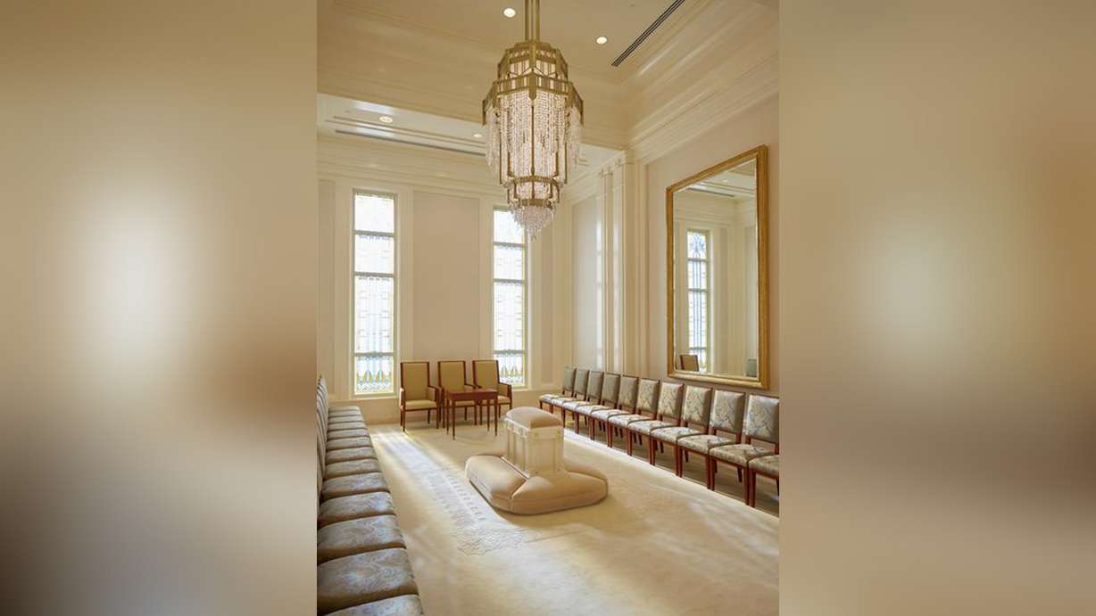 A sealing room in the Meridian Idaho Temple. Photo: Intellectual Reserve Inc.