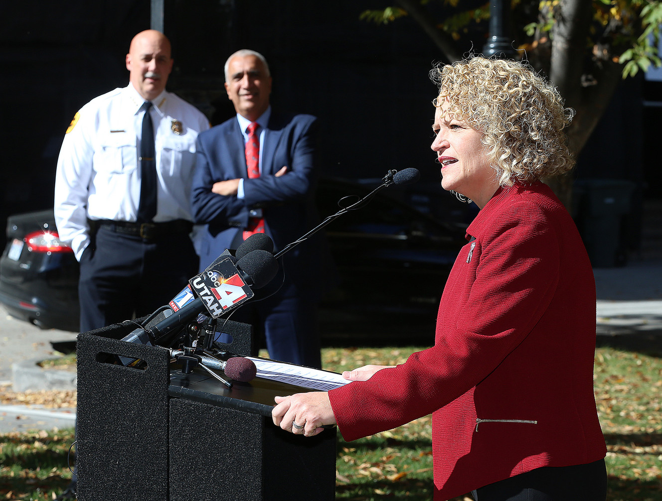 Salt Lake City Mayor Jackie Biskupski discusses her executive order governing the release of body camera footage from the Salt Lake City Police Department during a press conference at the Salt Lake City-County Building on Tuesday, Oct. 17, 2017. (Photo: Scott G Winterton, KSL)