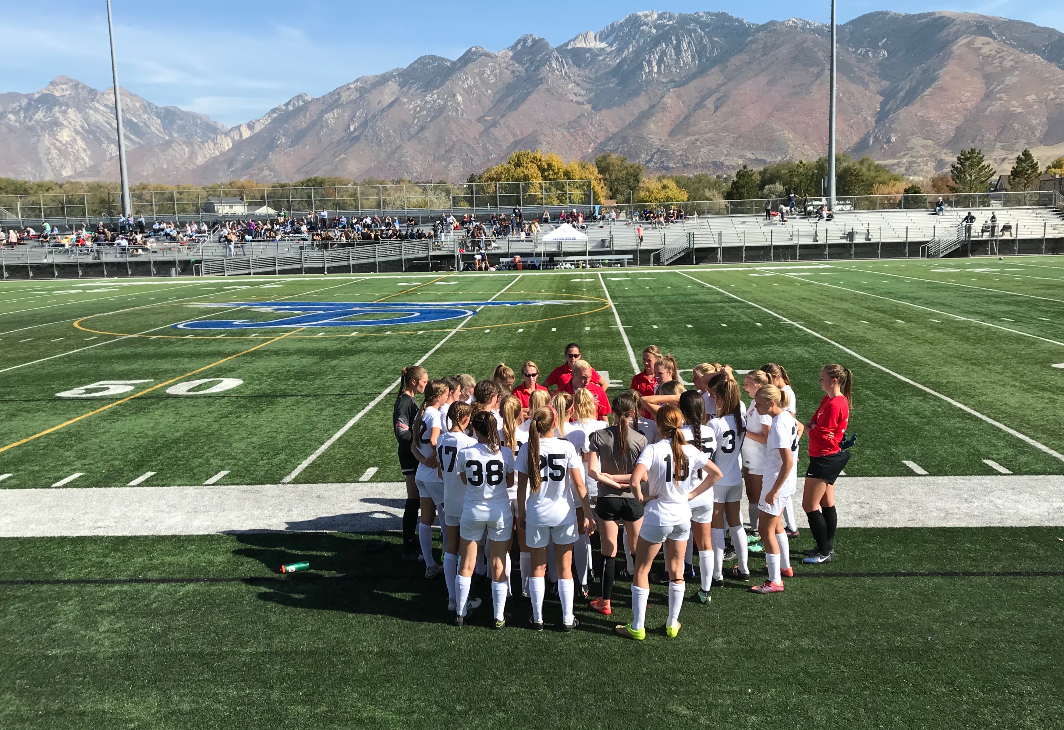 Layton plays American Fork in the Class 6A semifinal girls soccer game at Juan Diego High School in Draper, on Tuesday, Oct. 17, 2017. American Fork won 1-0 in overtime. (Photo: Sean Walker, KSL.com)